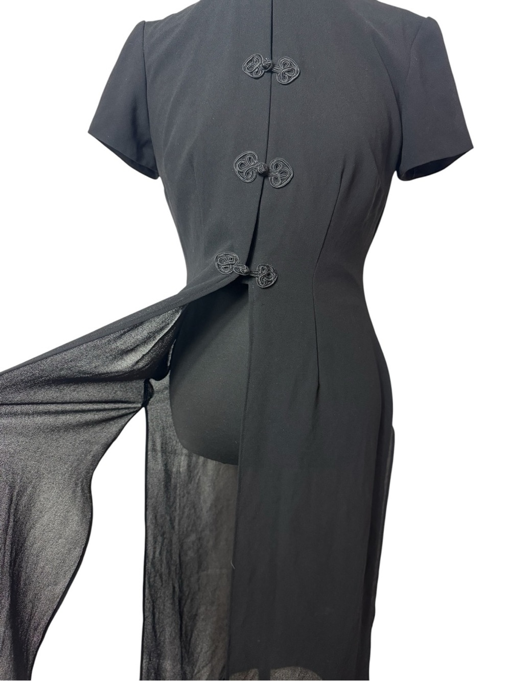 Sheri Martin Black Mandarin-Collar Tunic - Picture 8 of 16